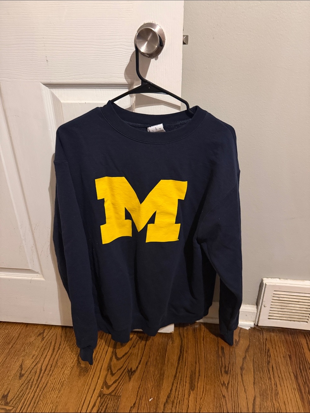 Champion Navy Crewneck Sweatshirt University of Michigan